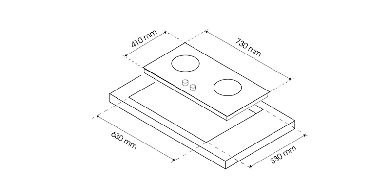Bếp gas âm Kieler KL-G137 - Hàng chính hãng