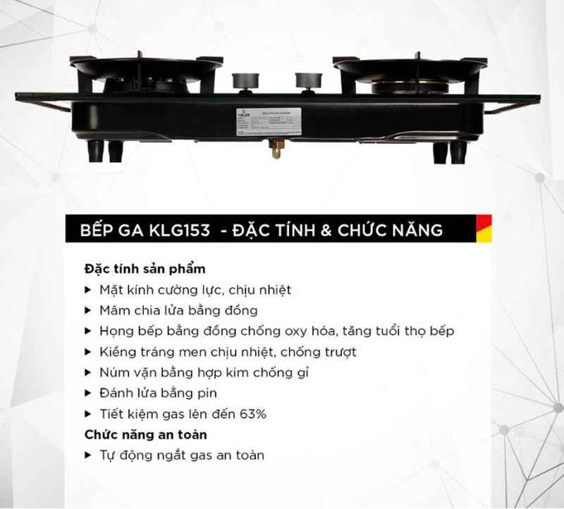 Bếp gas âm Kieler KL-G153 - Hàng chính hãng