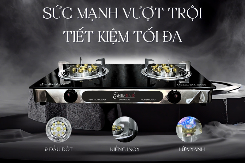 Bếp gas đôi Shimono SM-GT90 - Hàng chính hãng