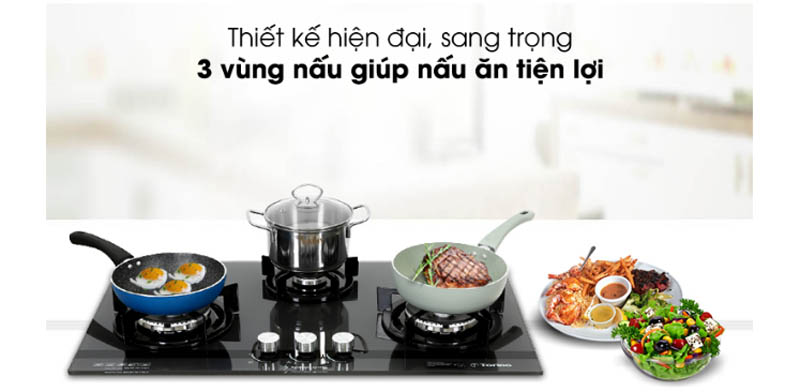 Bếp gas âm Torino MILAN-3B - Hàng chính hãng