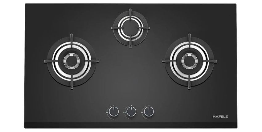 Bếp gas ba âm kính Hafele HC-G863B - Hàng chính hãng