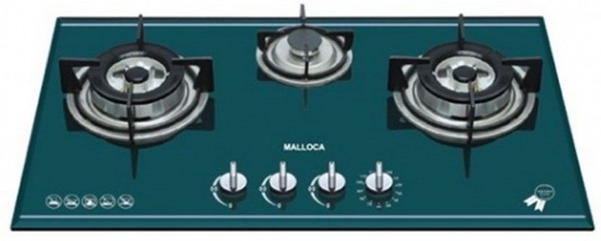 Bếp gas ba âm kính Malloca AS 930G - Hàng chính hãng