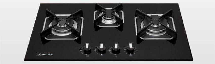 Bếp gas ba âm kính Malloca AS 9603B - Hàng chính hãng