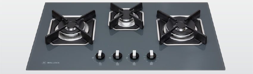 Bếp gas ba âm kính Malloca AS 9603DG - Hàng chính hãng