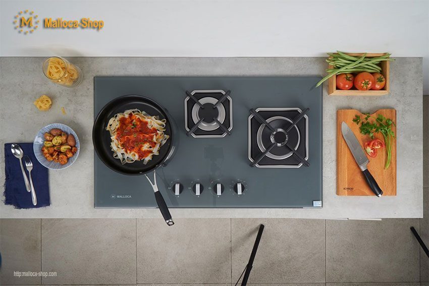 Bếp gas ba âm kính Malloca AS 9603DG - Hàng chính hãng