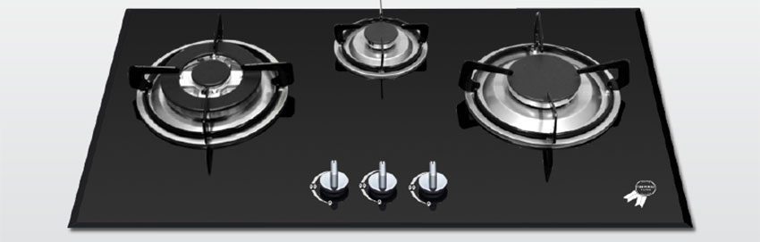 Bếp gas ba âm kính Malloca GHG 733B - Hàng chính hãng