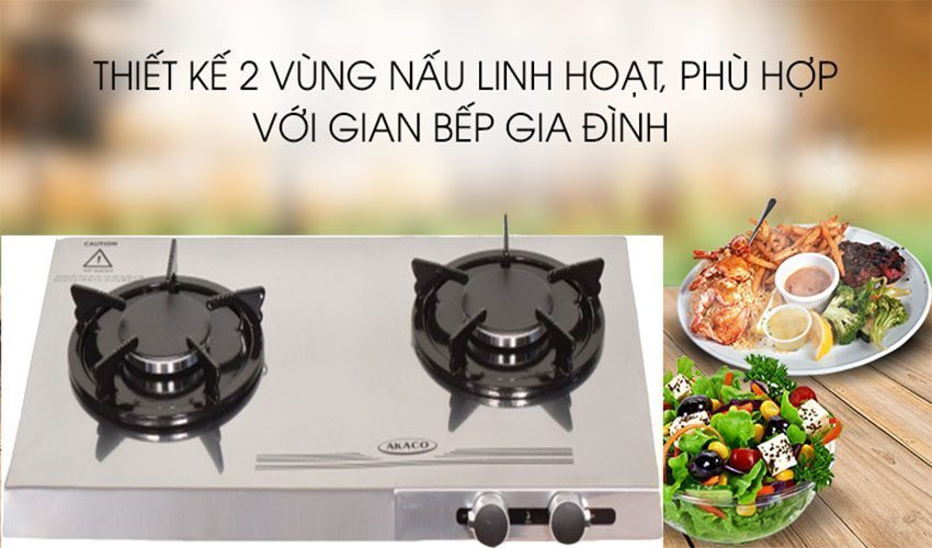 Ứng dụng của Bếp gas đôi Akaco AK-668S 