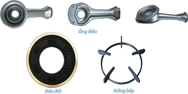 Các bộ phận của Bếp gas đôi Bluestar NG-3600