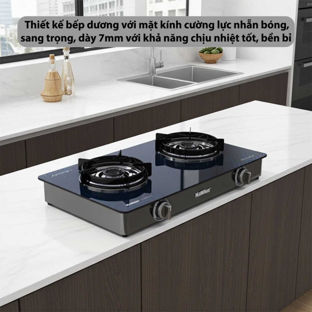 Bếp gas đôi NaMilux DL2461PG - Hàng chính hãng