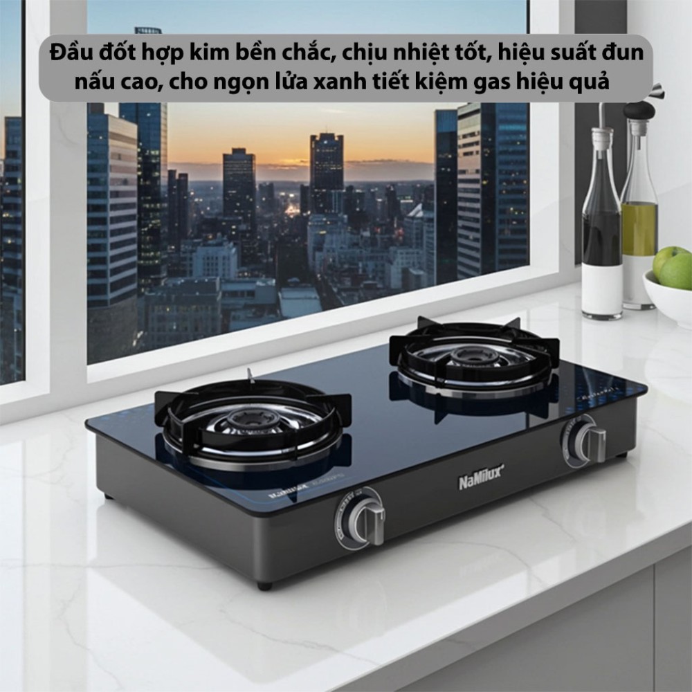 Bếp gas đôi NaMilux DL2461PG - Hàng chính hãng