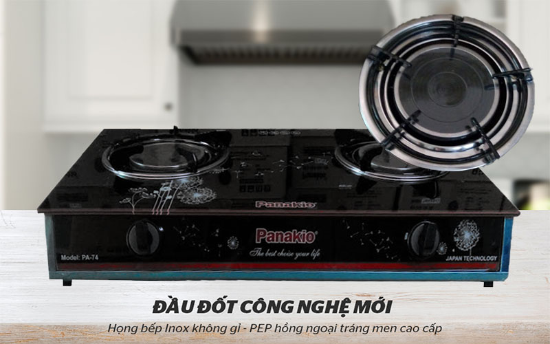 Bếp gas đôi Panakio PA-74 - Hàng chính hãng