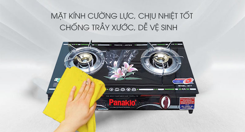 Bếp gas đôi Panakio PG-70SV - Hàng chính hãng