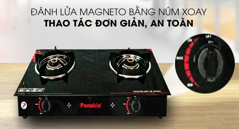 Bếp gas đôi Panakio PKG-780I(KG) - Hàng chính hãng