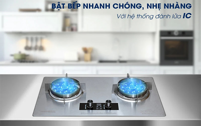 Bếp gas đôi Panworld PW-1422 - Hàng chính hãng