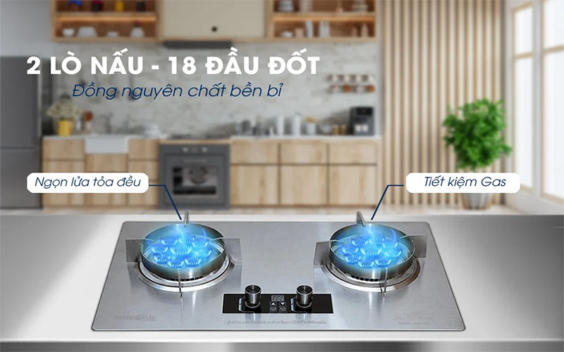 Bếp gas đôi Panworld PW-1422 - Hàng chính hãng
