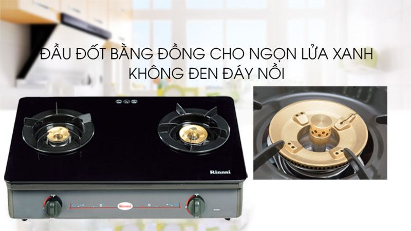 Bếp gas đôi Rinnai RV-8611(GL-B) - Hàng chính hãng