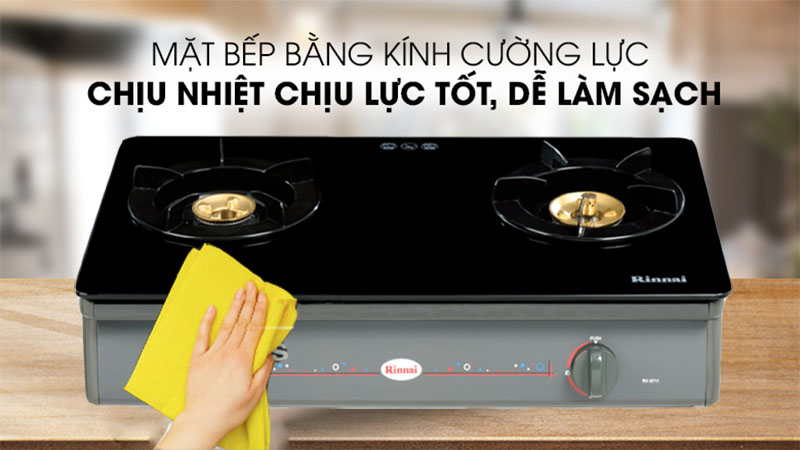 Bếp gas đôi Rinnai RV-8711(GL-B)/(GL-Sp) - Hàng chính hãng