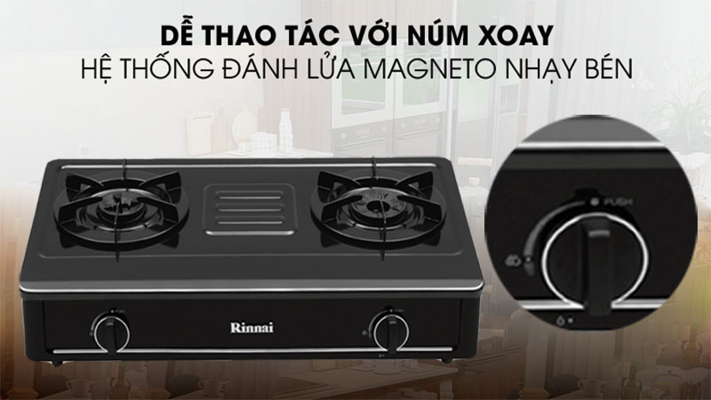 Bếp gas đôi Rinnai RV-A271B(EB) - Hàng chính hãng