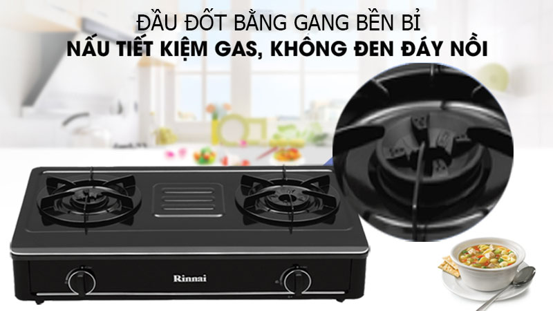 Bếp gas đôi Rinnai RV-A271B(EB) - Hàng chính hãng
