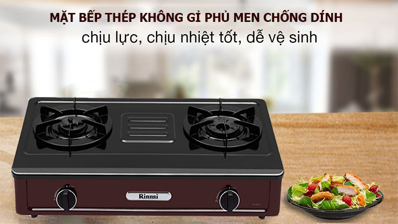 Bếp gas đôi Rinnai RV-A271R(EB) - Hàng chính hãng