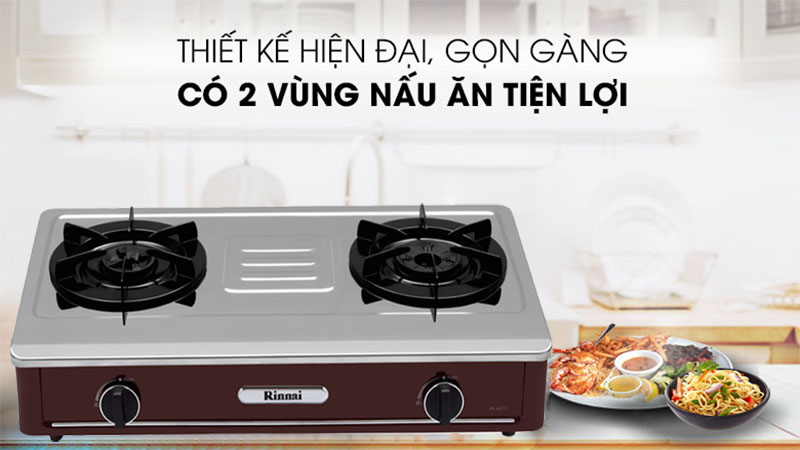 Bếp gas đôi Rinnai RV-A271R(S) - Hàng chính hãng