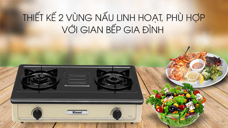 Bếp gas đôi Rinnai RV-A271Y(EB) - Hàng chính hãng