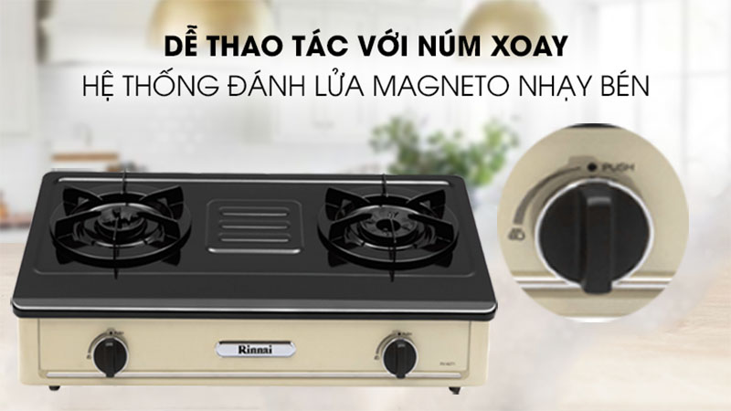 Bếp gas đôi Rinnai RV-A271Y(EB) - Hàng chính hãng