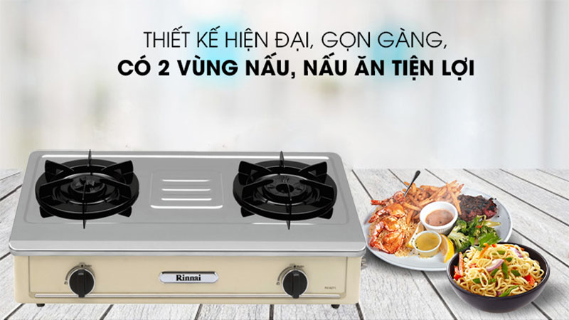 Bếp gas đôi Rinnai RV-A271Y(S) - Hàng chính hãng