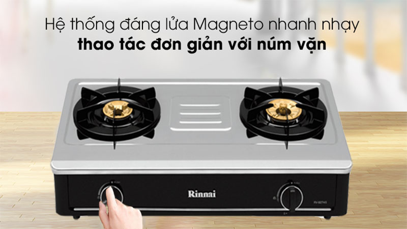 Bếp gas đôi Rinnai RV-B271SB(S) - Hàng chính hãng