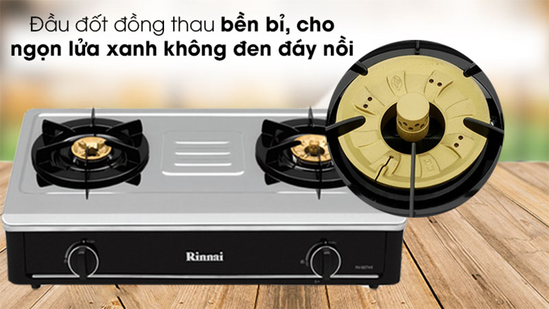 Bếp gas đôi Rinnai RV-B271SB(S) - Hàng chính hãng