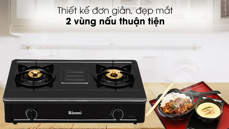 Bếp gas đôi Rinnai RV-B274SB(EB) - Hàng chính hãng