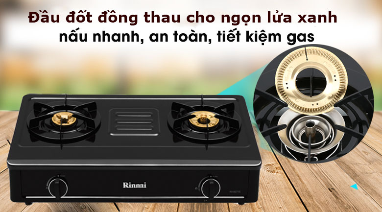 Bếp gas đôi Rinnai RV-B274SB(EB) - Hàng chính hãng
