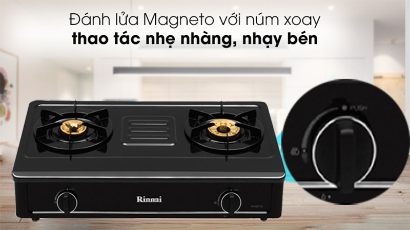 Bếp gas đôi Rinnai RV-B274SB(EB) - Hàng chính hãng