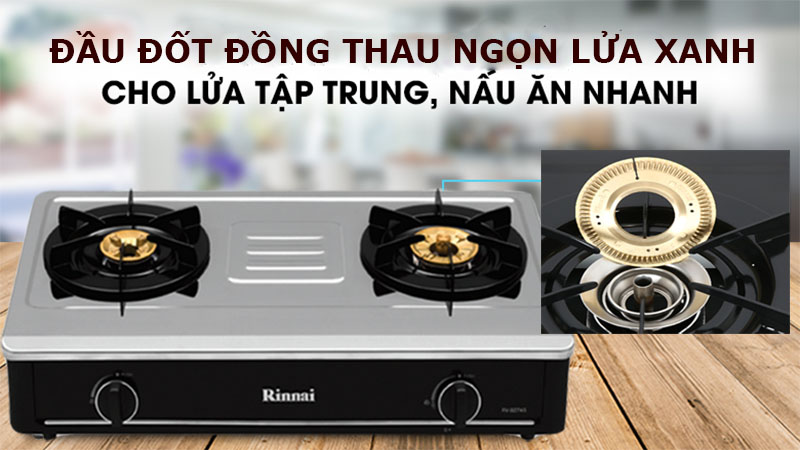 Bếp gas đôi Rinnai RV-B274SB(S) - Hàng chính hãng