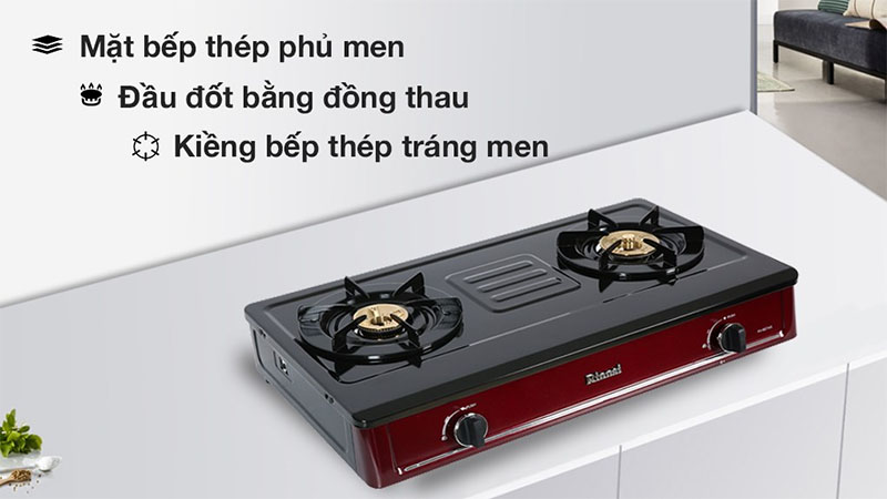 Bếp gas đôi Rinnai RV-B274SR(EB) - Hàng chính hãng
