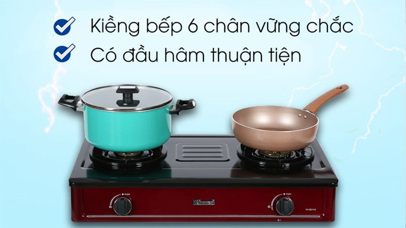 Bếp gas đôi Rinnai RV-B274SR(EB) - Hàng chính hãng