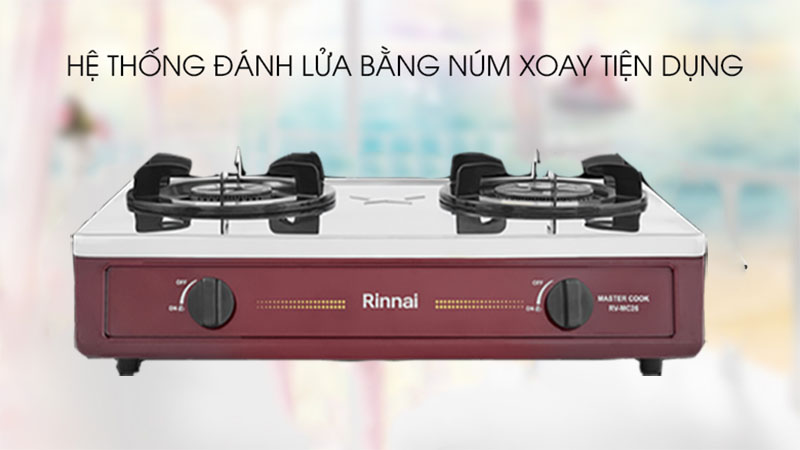 Bếp gas đôi Rinnai RV-MC26RS - Hàng chính hãng