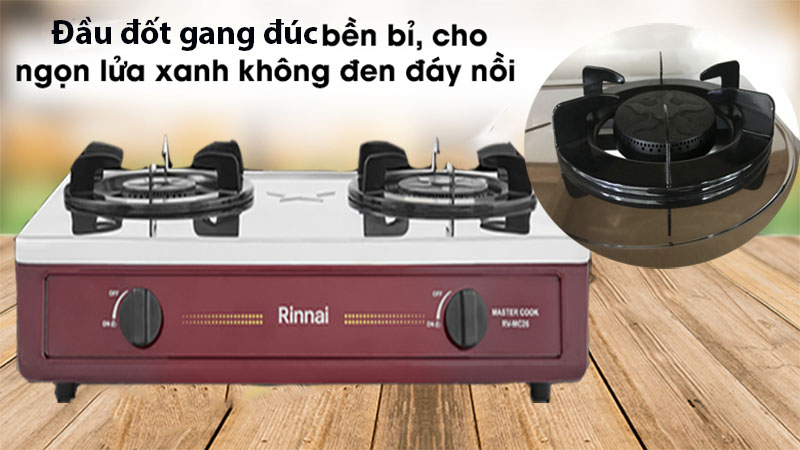 Bếp gas đôi Rinnai RV-MC26RS - Hàng chính hãng