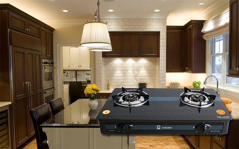 Bếp gas đôi Sakura SA-690GB - Hàng chính hãng