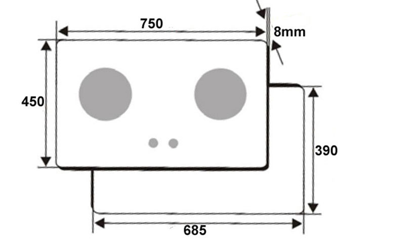 Bếp gas đôi âm Canzy CZ-488B - Hàng chính hãng