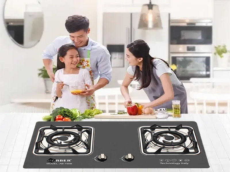 Bếp gas đôi âm kính Arber AB755B - Hàng chính hãng