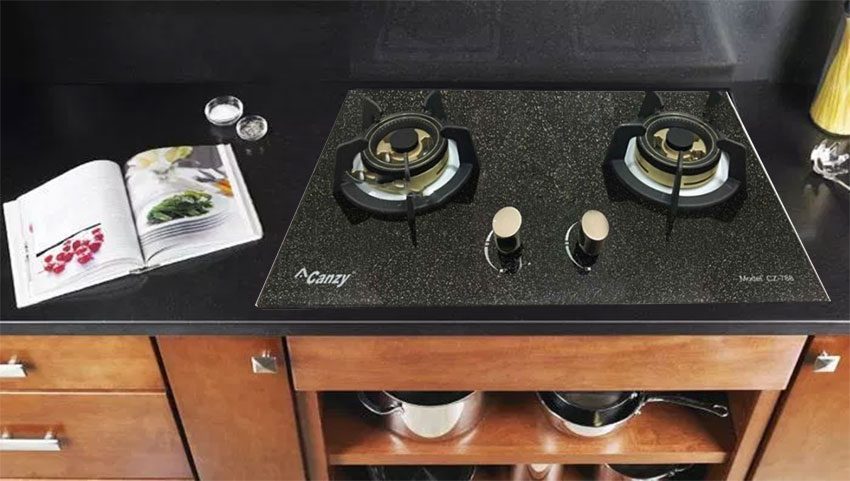 Bếp gas đôi âm kính Canzy CZ-788 - Hàng chính hãng