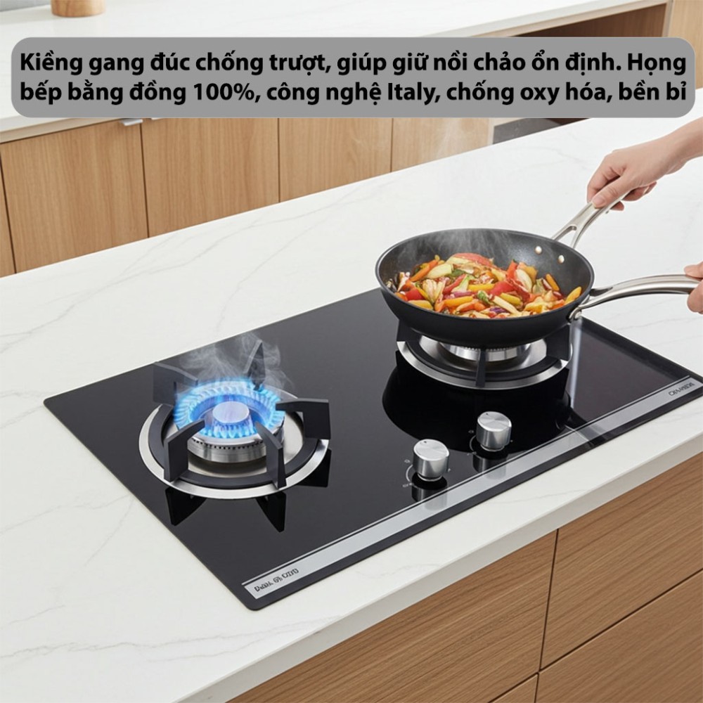 Bếp gas đôi âm kính GrandX GX-GS288 - Hàng chính hãng