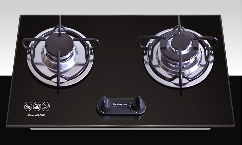 Bếp gas đôi âm kính Mastercook MC-208G - Hàng chính hãng
