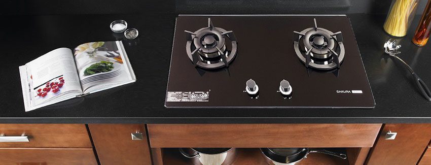 Bếp gas đôi âm kính Sakura G-2522GB - Hàng chính hãng