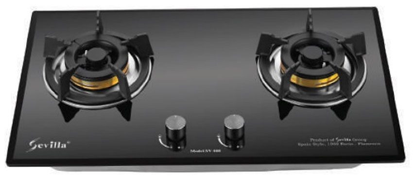 Bếp gas đôi âm kính Sevilla SV-808 - Hàng chính hãng