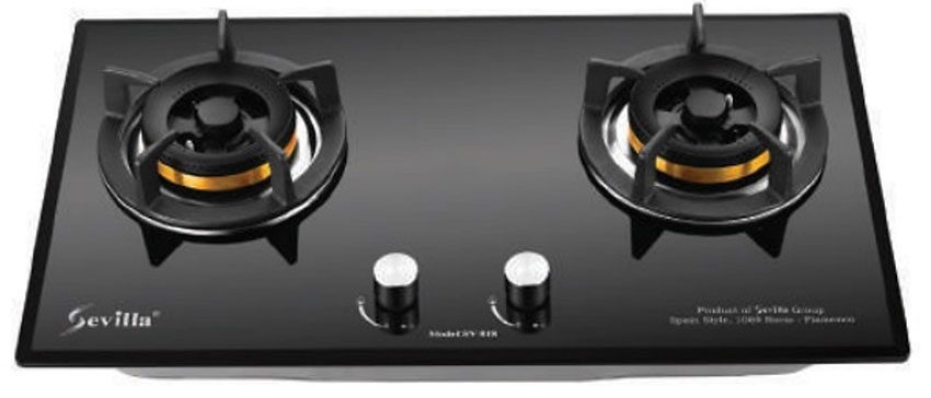 Bếp gas đôi âm kính Sevilla SV-818