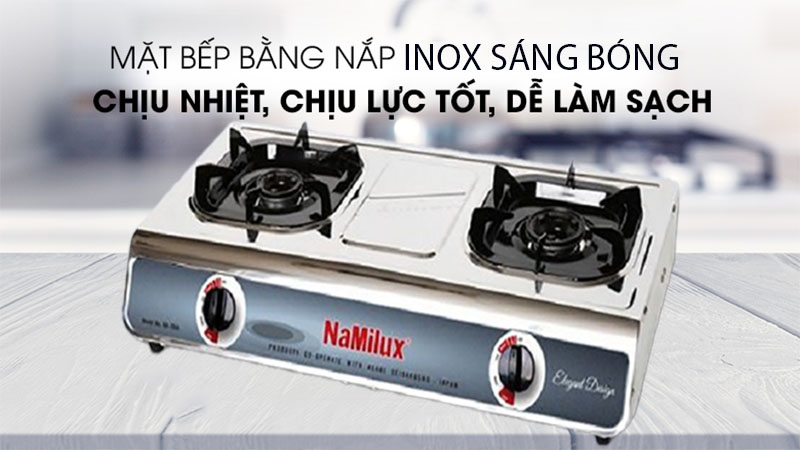Bếp gas dương đôi Namilux NA-704ASM - Hàng chính hãng