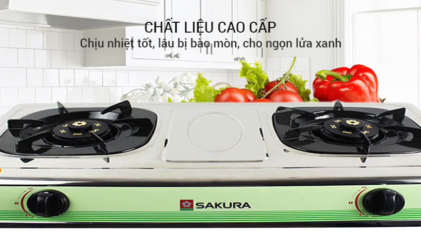 Thiết kế của Bếp gas đôi dương Sakura SA-2172S