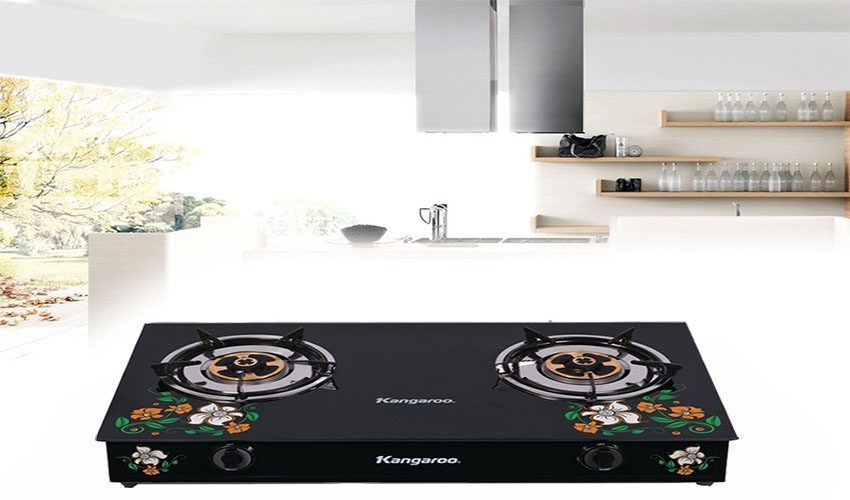 Bếp gas đôi dương kính Kangaroo KG503 - Hàng chính hãng
